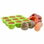 KIDDO FEEDO, Die original Gefrierform mit Silikondeckel zum Einfrieren von Muttermilch in handlichen Portionen, 9 x 75ml, BPA-frei, Gratis eBook mit Rezepten – Bild 2
