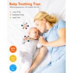 akolik Beissring für Babys, Baby Zahnen Spielzeug Beissring aus Silikon, Ruder Greifling Beissspielzeug, BPA-frei Zahnen Nursing Zubehör für 3+ Monate Babys Kleinkinder – Bild 2