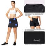 BALEAF Tennisrock Damen Sportrock Laufrock mit Hose Golfrock mit Tasche Kurz Rock mit Hose Drunter Sport Hosenrock für Running Tennis – Bild 5