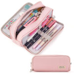 CICIMELON Federmäppchen Grosse Kapazität Federtaschen Teenager Mädchen Mäppchen mit Reissverschluss Make-up Tasche für Schule & Büro