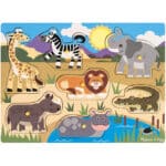 Melissa & Doug Kinder Holzspielzeug Steckbretter  | Lernspielzeug für 2-jährige Mädchen & Jungen, Geschenke Puzzles Kleinkind |Kinder Holzpuzzles 2+ J. | Puzzles für Kinder im Alter von 2 3 4