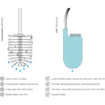 Joseph Joseph Flex - Hygienische Silikon-Toilettenbürste mit Halter, Anti-Tropf, Anti-Verstopfung Kopf – Bild 6