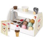 Melissa & Doug Eis Holzspielzeug ab 3 Jahre & Küchenzubehör Kinder Holz | Montessori Spielzeug ab 3 Jahre | Wooden Cookie Set | Café Barista Kaffeeladen aus Holz