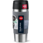 Emsa Travel Mug Classic – 360 ml Thermobecher, 4h heiß/8h kalt, auslaufsicher, Quick-Press-Verschluss, 360° Trinköffnung