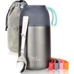 Milu® Thermobehälter 450, 650ml, 800ml | Edelstahl Warmhaltebehälter | Essensbehälter | Speisegefäss Babynahrung | Essen warmhalten Behälter | Thermo Lunchbox | Müsli to go