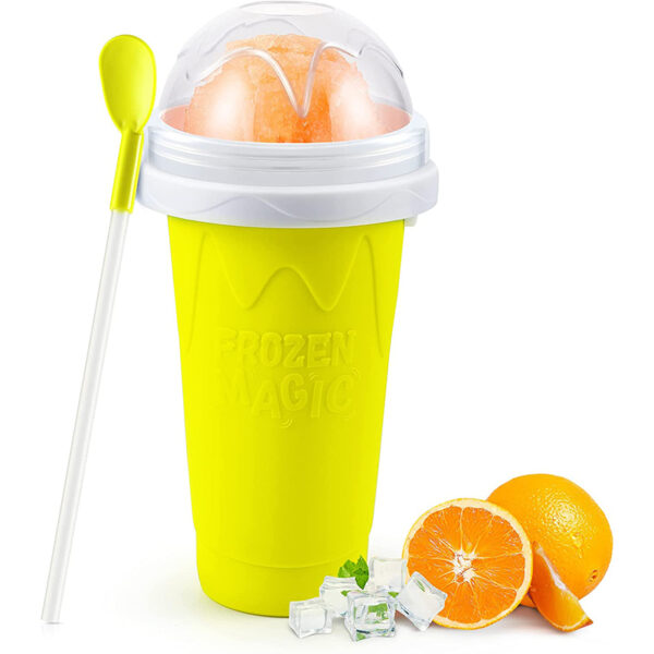 RELPOM® TIK TOK Magic Quick Frozen Smoothies Cup, Kühlbecher, doppellagig, Squeeze Slushy Maker Cup, Cool Stuff Geburtstagsgeschenke für Kinder