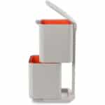 Joseph Joseph IntelligentWaste Totem Compact  – Abfalltrennsystem – Küchenabfalleimer mit getrennten Wertstoff- und Speiseabfallfächern, Deckel mit integriertem Geruchsfilter – Bild 3