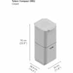 Joseph Joseph IntelligentWaste Totem Compact  – Abfalltrennsystem – Küchenabfalleimer mit getrennten Wertstoff- und Speiseabfallfächern, Deckel mit integriertem Geruchsfilter – Bild 6