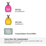 Joseph Joseph IntelligentWaste Totem Compact  – Abfalltrennsystem – Küchenabfalleimer mit getrennten Wertstoff- und Speiseabfallfächern, Deckel mit integriertem Geruchsfilter – Bild 7