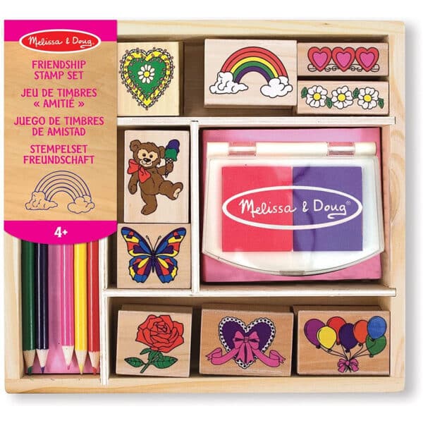 Melissa & Doug Stamp Set | Arts & Crafts | Stamp Sets & Stencils | 4+ | Gift for Boy or Girl