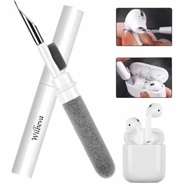 Wilbeva Reinigungsset | Reinigungskit mit Bürste für iPhone, Kabellose Bluetooth-Ohrstöpsel, Laptop und Kamera- Cleaning Pen Cleaner | überarbeitetes 2023-Design