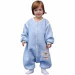 MIKAFEN Schläfsack Baby Langarm Frühling kinderSchlafsack, Hund Muster Baby Schlafsack mit Füssen Baumwolle Junge Mädchen Unisex ganzjahres Schlafanzug