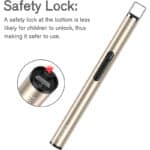 REIDEA Lichtbogen Stabfeuerzeug USB Aufladbar Feuerzeug, Lang Elektronisch Lichtbogen Feuerzeug/Arc Lighter für Kerzen, Feuerwerk, Küche, Flammenlos Kerzenanzünder – Bild 3