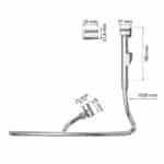 EISL DX25 Waschbeckenbrause, Handbrause für Küche, Bad, Waschküche oder Werkstatt, ideal zum Nachrüsten, einfache Handhabung, Set mit Schlauch – Bild 6