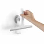 Joseph Joseph EasyStore - Slimline Duschabzieher mit Aufbewahrungshaken für die Duschwand, Abzieher Dusche – Bild 2