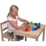Melissa & Doug Sortierset für aufeinanderfolgende Formen, Motor Skills , Montessori Toy , 3+ – Bild 3