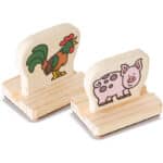 Melissa & Doug Holzstempel-Set – Kreativer Stempelspass für Kinder – Bild 5