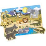 Melissa & Doug Kinder Holzspielzeug Steckbretter  | Lernspielzeug für 2-jährige Mädchen & Jungen, Geschenke Puzzles Kleinkind |Kinder Holzpuzzles 2+ J. | Puzzles für Kinder im Alter von 2 3 4 – Bild 3