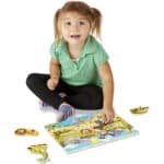 Melissa & Doug Kinder Holzspielzeug Steckbretter  | Lernspielzeug für 2-jährige Mädchen & Jungen, Geschenke Puzzles Kleinkind |Kinder Holzpuzzles 2+ J. | Puzzles für Kinder im Alter von 2 3 4 – Bild 5