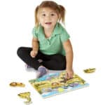 Melissa & Doug Kinder Holzspielzeug Steckbretter  | Lernspielzeug für 2-jährige Mädchen & Jungen, Geschenke Puzzles Kleinkind |Kinder Holzpuzzles 2+ J. | Puzzles für Kinder im Alter von 2 3 4 – Bild 9
