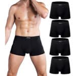 wirarpa Boxershorts Herren Mikrofaser Männer Unterwäsche Trunks Soft Modal Men Unterhosen Retroshorts für Herren