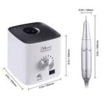 JCMASTER® Profi Nagelfräser Set - Deutsche Marke - Gelnägel & Acrylnägel 30.000 U/Min Inkl 6 Aufsätze Stufenlose Regulierung Elektrische Nagelfeile Maniküre Pediküre Fräser ●Inkl Ebook● EasyPro+ – Bild 2