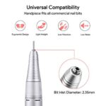JCMASTER® Profi Nagelfräser Set - Deutsche Marke - Gelnägel & Acrylnägel 30.000 U/Min Inkl 6 Aufsätze Stufenlose Regulierung Elektrische Nagelfeile Maniküre Pediküre Fräser ●Inkl Ebook● EasyPro+ – Bild 5