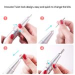 JCMASTER® Profi Nagelfräser Set - Deutsche Marke - Gelnägel & Acrylnägel 30.000 U/Min Inkl 6 Aufsätze Stufenlose Regulierung Elektrische Nagelfeile Maniküre Pediküre Fräser ●Inkl Ebook● EasyPro+ – Bild 7