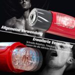 Sumeber Automatischer Masturbator Cup Elektrischer Masturbieren für Männer mit 10 Modi Teleskopfunktion und Rotierende Massagefunktion Masturbationshilfe Penis Stimulator mit Sexy Stimme Erotik – Bild 2