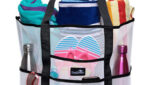 Dejaroo Strandtasche aus Netzstoff, leichte Tragetasche für Spielzeug und Urlaubsutensilien