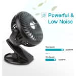 SkyGenius Mini-Tischventilator mit Clip, batteriebetrieben – Bild 2