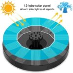AISITIN Solar Springbrunnen für Aussen 2023 Verbesserter, Solarbrunnen für Draussen mit 6 Sprüh Effekten, Solar Teichpumpe Solar Schwimmender Fontäne Pumpe für Garten, Teich, VogelBad, Wasserspiel – Bild 5