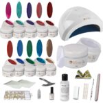 Starterset CLASSIC INKL. UV FARBGELE - Einsteigerset - Nail Set für Nagelmodellage - Schablonentechnik und Nail Tips
