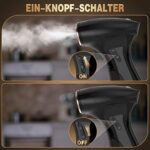 Rolipo Dampfglätter 1800W, Dampfbürste Aktualisierung Steamer Fast Wrinkle Remover Dampfbügeleisen Kleidung, Kleingeräte Verwendbar für Reisen und Zuhause – Bild 3