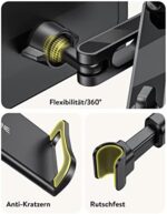 TRYONE Tablet Halterung Auto, Tablet Halter Kopfstütze - Ausziehbare KFZ-Kopfstützenhalterung für iPad iPhone Serie/Samsung Galaxy Tabs/Kindle Fire HD/Switch usw. 4,4-11 Zoll Geräte – Bild 6