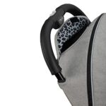 MoMi ESTELLE DAKAR Kinderwagen ab 6. Monat (bis 22 kg), klappbarer Buggy mit 5-Punkt-Sicherheitsgurt, Einkaufskorb Liegefunktion, Teleskop-Stange zu Ziehen, steht nach Zusammenklappen Leopard – Bild 16
