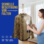 Rolipo Dampfglätter, 400ML Steamer Wassertank Dampfbürste Faltenentferner, für Zuhause, Büro, Reisen – Bild 2