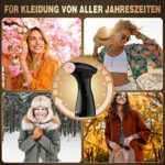Rolipo Dampfglätter 1800W, Dampfbürste Aktualisierung Steamer Fast Wrinkle Remover Dampfbügeleisen Kleidung, Kleingeräte Verwendbar für Reisen und Zuhause – Bild 4