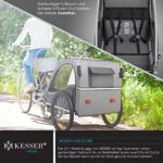 KESSER® Kinderanhänger Fahrradanhänger Sport-RX 2 in 1 Joggerfunktion Kinderfahrradanhänger + 5-Punkt Sicherheitsgurt 360Ḟ-Vorderrad Jogger Buggy Fahrrad Anhänger 1 bis 2 Kinder max. 40kg – Bild 5