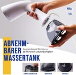 Rolipo Dampfglätter, 400ML Steamer Wassertank Dampfbürste Faltenentferner, für Zuhause, Büro, Reisen – Bild 7