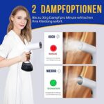 Rolipo Dampfglätter, 400ML Steamer Wassertank Dampfbürste Faltenentferner, für Zuhause, Büro, Reisen – Bild 6