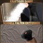 Rolipo Dampfglätter 1800W, Dampfbürste Aktualisierung Steamer Fast Wrinkle Remover Dampfbügeleisen Kleidung, Kleingeräte Verwendbar für Reisen und Zuhause – Bild 2