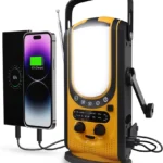 Tragbares Solar Kurbelradio mit LED Lampe und SOS-Alarmfunktion
