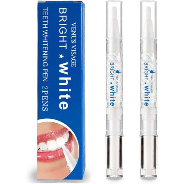 Venus Visage Teeth Whitening Stift, Schmerzfreies Zahnbleaching für Weisse Zähne, Schnelles Zähne Aufhellen, Sanftes & Zahnschonendes Zähne Bleichen