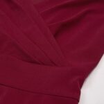 cocktailkleid v Ausschnitt Elegante Kleider Weihnachten Petticoat Kleid 50er Jahre Swing Kleid – Bild 4
