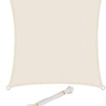 WOLTU Sonnensegel wasserabweisend Sonnenschutz Polyester Windschutz mit UV Schutz für Garten Terrasse Camping