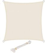 WOLTU Sonnensegel wasserabweisend Sonnenschutz Polyester Windschutz mit UV Schutz für Garten Terrasse Camping