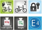 LAS Fahrradträger, E-Bike geeignet, komplett vormontiert, Diebstahlschutz, für 2 Fahrräder, für Anhängerkupplung – Bild 11