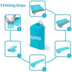 ISOPHO Picknickdecke Stranddecke Wasserdicht, Strandmatte 4 Befestigung Ecken Stranddecke Sandfrei/Picknick für den Strand, Campen, Wandern und Ausflüge – Bild 4