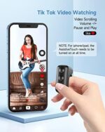 Tik Tok Fingerspitzen Seitenwender Bluetooth Fernbedienung Scrolling Ring Wiederaufladbare Wireless Kamera Fernauslöser Selfie Taste Controller mit Ladehülle für iOS/Android – Bild 2